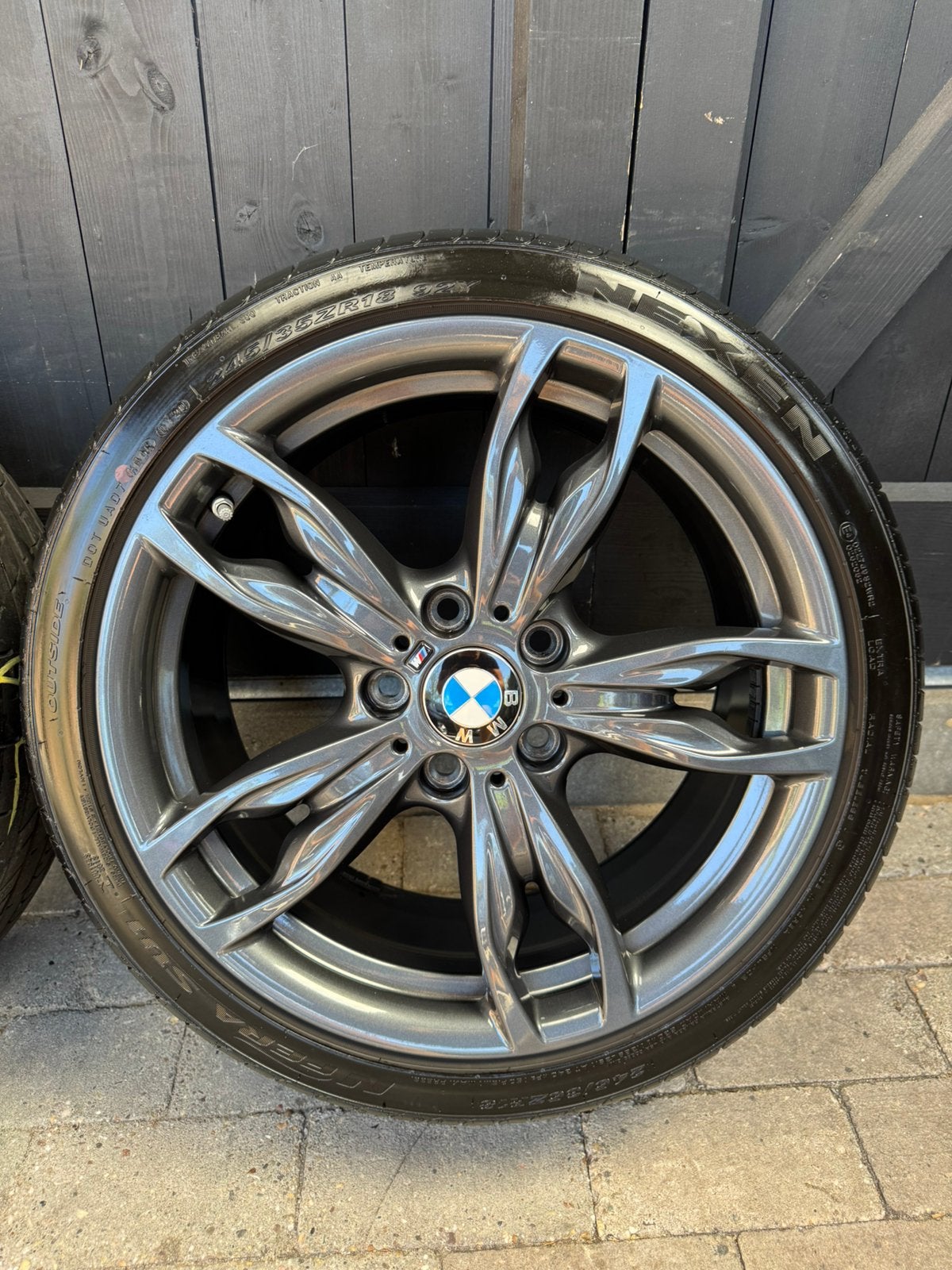 BMW 18 INCH 436M Orbit Grey Breedset zomer 1 & 2 serie F2X, Auto-onderdelen, Banden en Velgen, 18 inch, 245 mm, Banden en Velgen