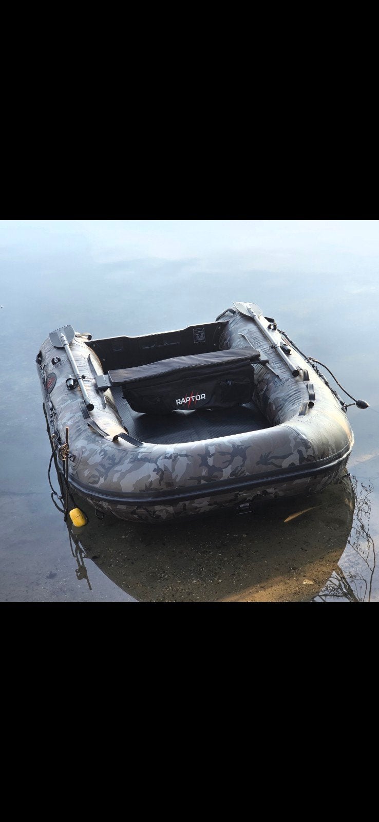 Raptor opblaasboot camouflage met airdeck bodem, Ophalen, Zo goed als nieuw