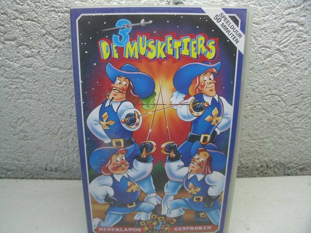 vhs 48a de 3 musketiers, Alle leeftijden, Ophalen of Verzenden, Zo goed als nieuw
