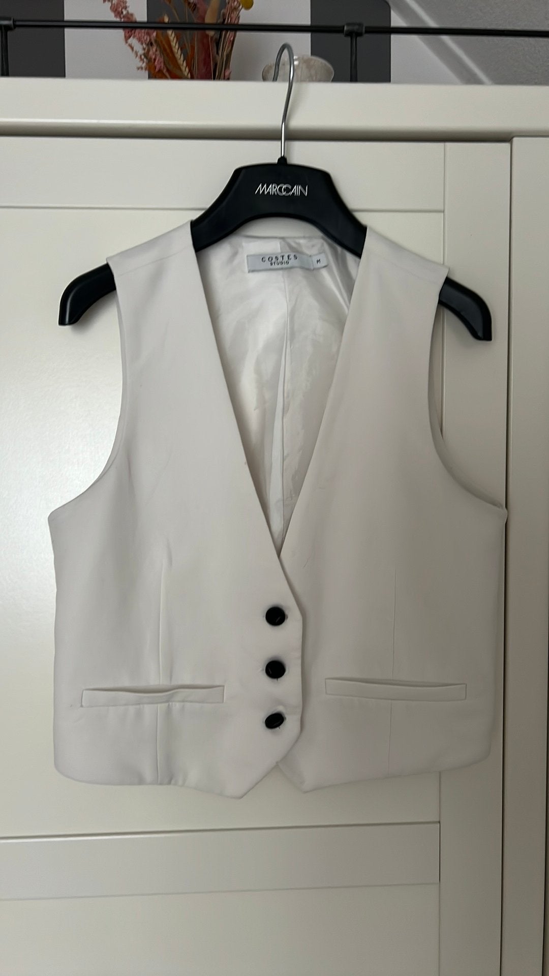 Costes Studio Gilet Maat M - Zo goed als nieuw, Ophalen of Verzenden, Zo goed als nieuw, Maat 38/40 (M), Wit