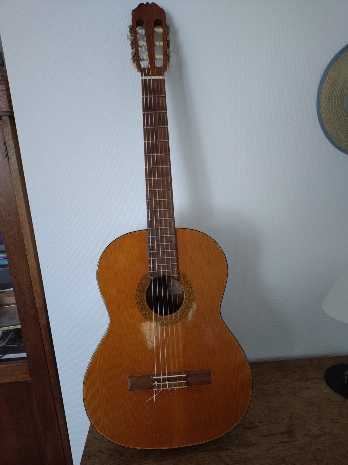 Vintage AC-10 Aria gitaar (incl. hoes), Ophalen, Gebruikt, Klassieke of Spaanse gitaar