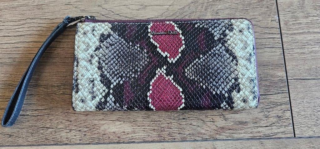 Massimo Dutti portemonnee met slangenprint (22525), Overige merken, Gebruikt, Overige kleuren, Ophalen of Verzenden