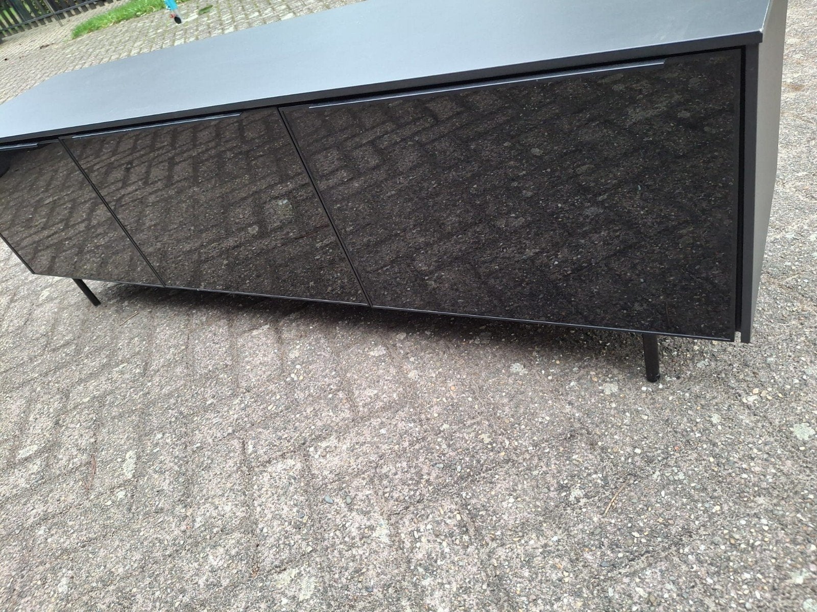 tv meubel, Ophalen, 150 tot 200 cm, Zo goed als nieuw, Minder dan 100 cm
