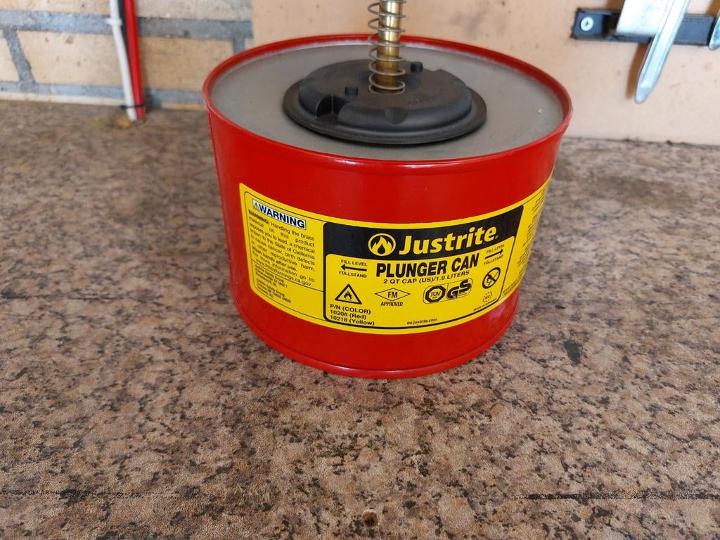 Justrite Plunjer Can, Ophalen, Nieuw
