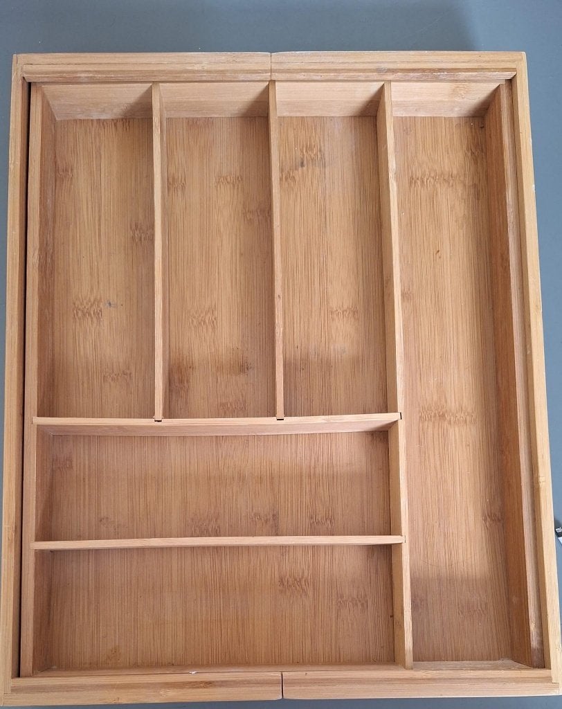 houten bestekbak, Ophalen, Overige typen, Hout, Zo goed als nieuw