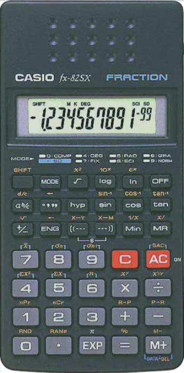 Casio fx-82SX, Diversen, Rekenmachines, Ophalen of Verzenden, Zo goed als nieuw