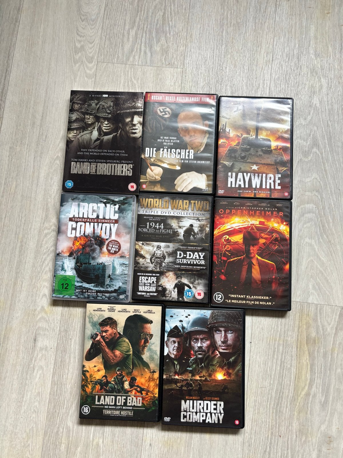 Diverse DVD collectie: Oorlog, Actie & Thriller, Engels, Vanaf 16 jaar, Nederlands, Ophalen of Verzenden
