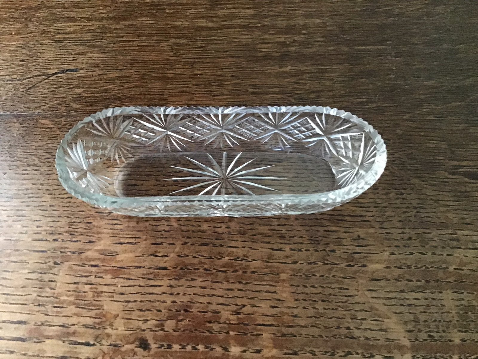 Antiek kristallen schaaltje - Sterpatroon, Ophalen of Verzenden