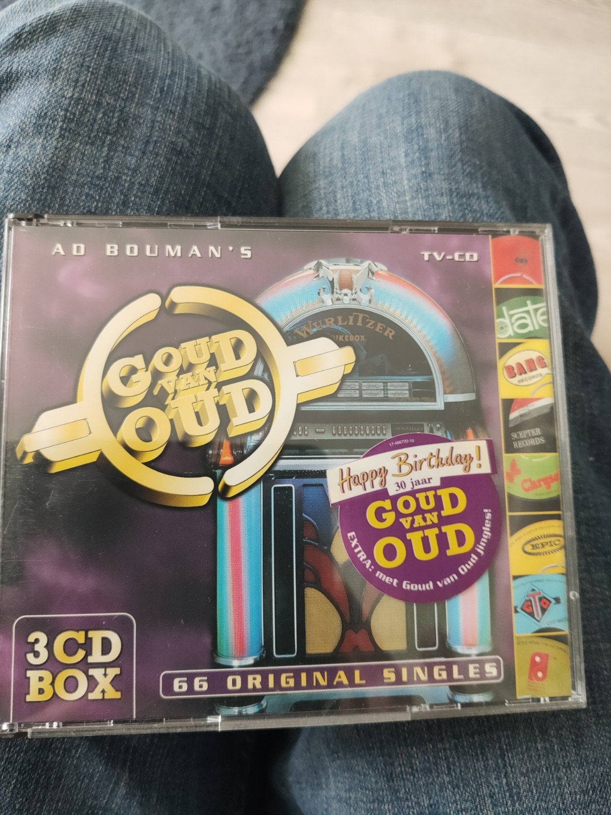 Ad Bouman's Goud van Oud - 3 CD Box - 66 Original Singles, Ophalen of Verzenden, Zo goed als nieuw, Boxset