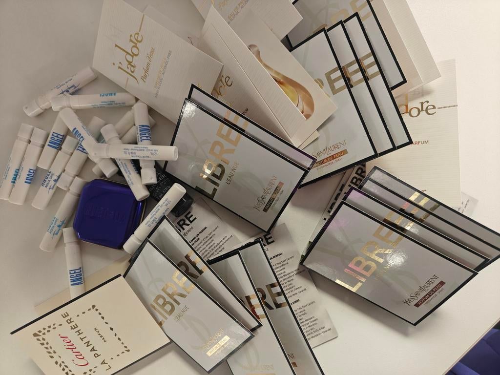 Partij Proefjes Nieuw: Mugler, YSL Libre, Cartier - 40 stuks, Verzenden, Nieuw