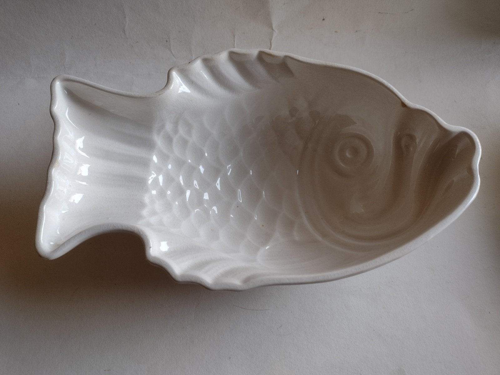 oude puddingvorm vis Societe Ceramique L 26 x B 15 cm, Antiek en Kunst, Antiek | Keukenbenodigdheden, Ophalen
