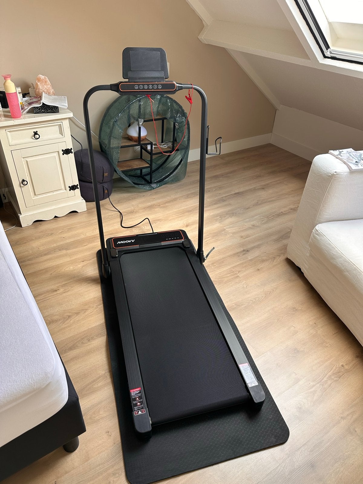 Moovv SmartStep Pro v2 Incline loopband, slechts 2x gebruikt, Ophalen, Zo goed als nieuw, Metaal, Loopband