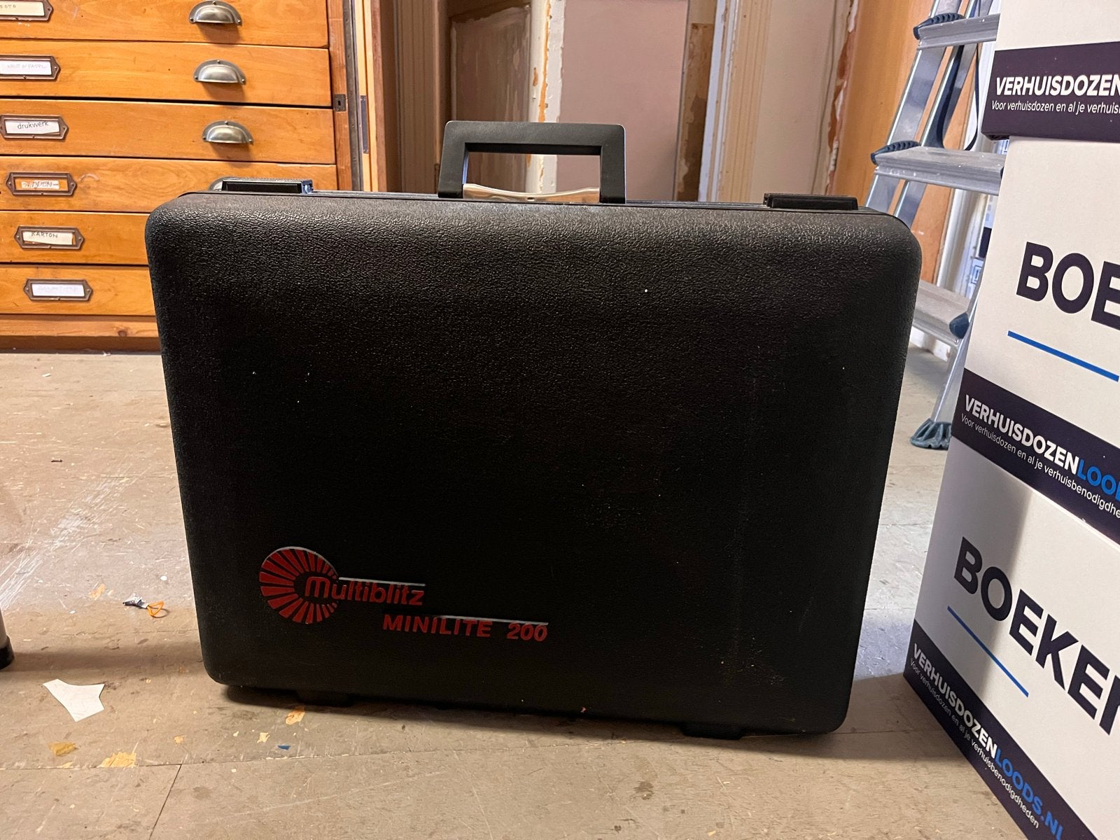 Multiblitz Minilite 200 Studioflitser Set in Koffer, Overige merken, Flitser, Ophalen, Gebruikt
