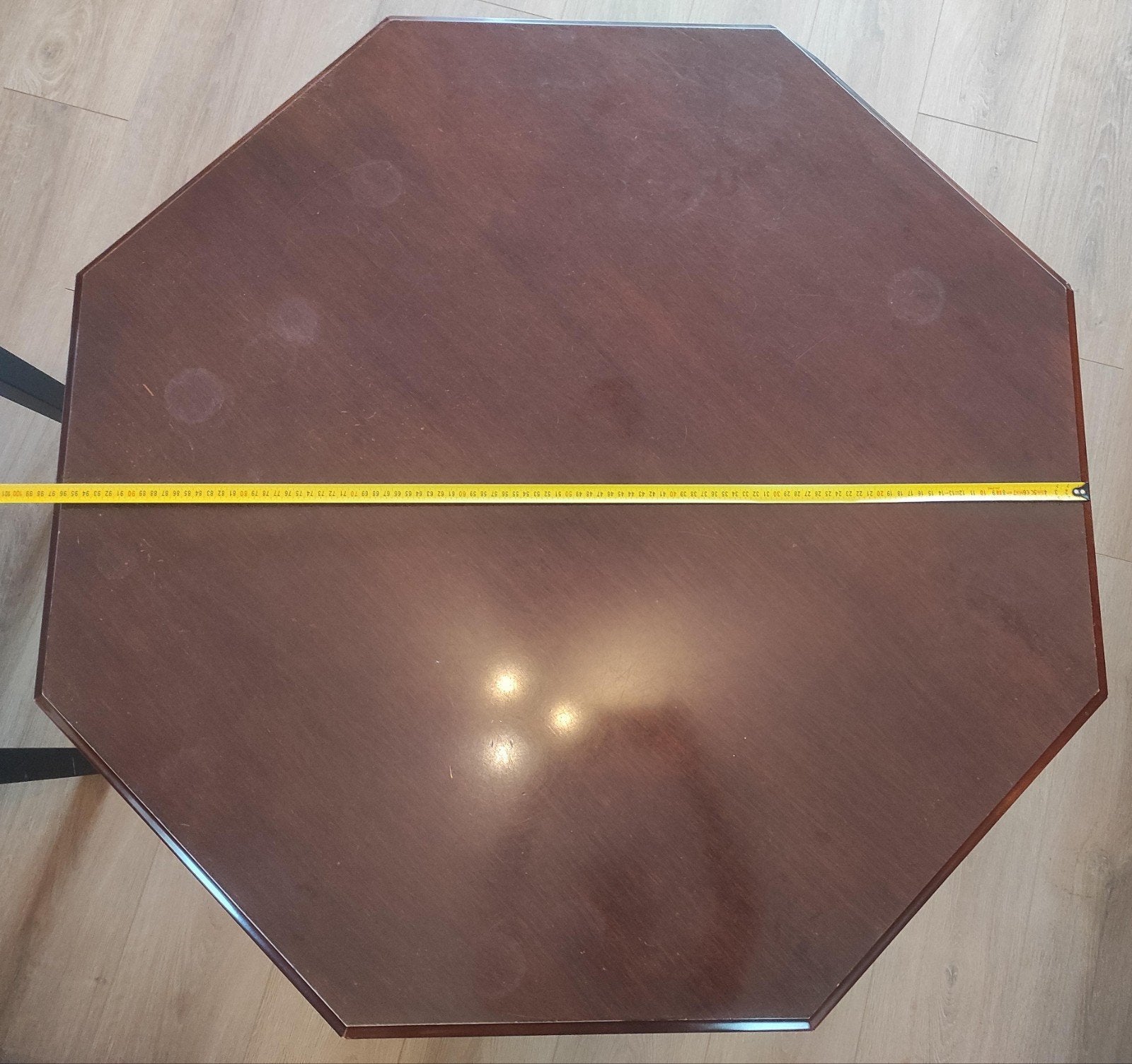 Octagonale salontafel met lade - Gebruikt, Ophalen, 50 – 75, Gebruikt, 50 tot 100 cm