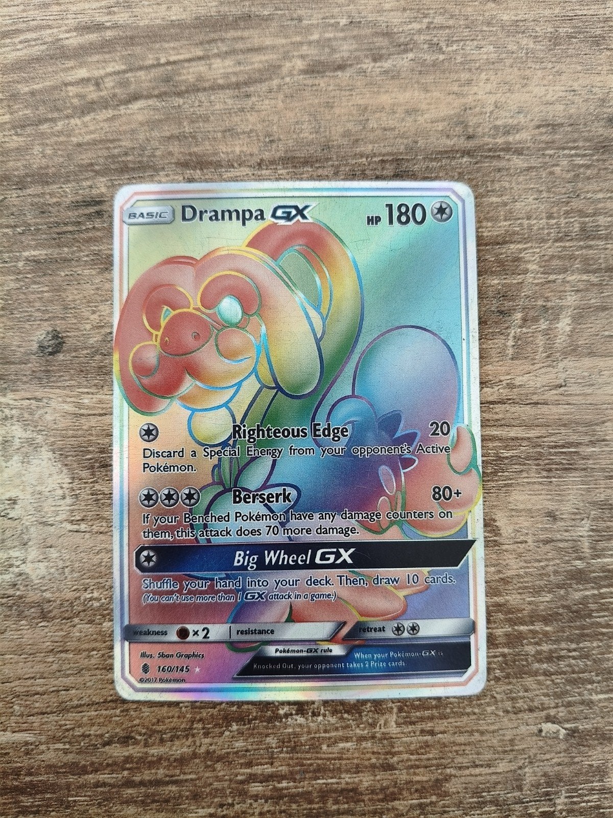 Drampa GX Pokemon kaart - Beschadigd en nep, Hobby en Vrije tijd, Verzamelkaartspellen | Pokémon, Ophalen