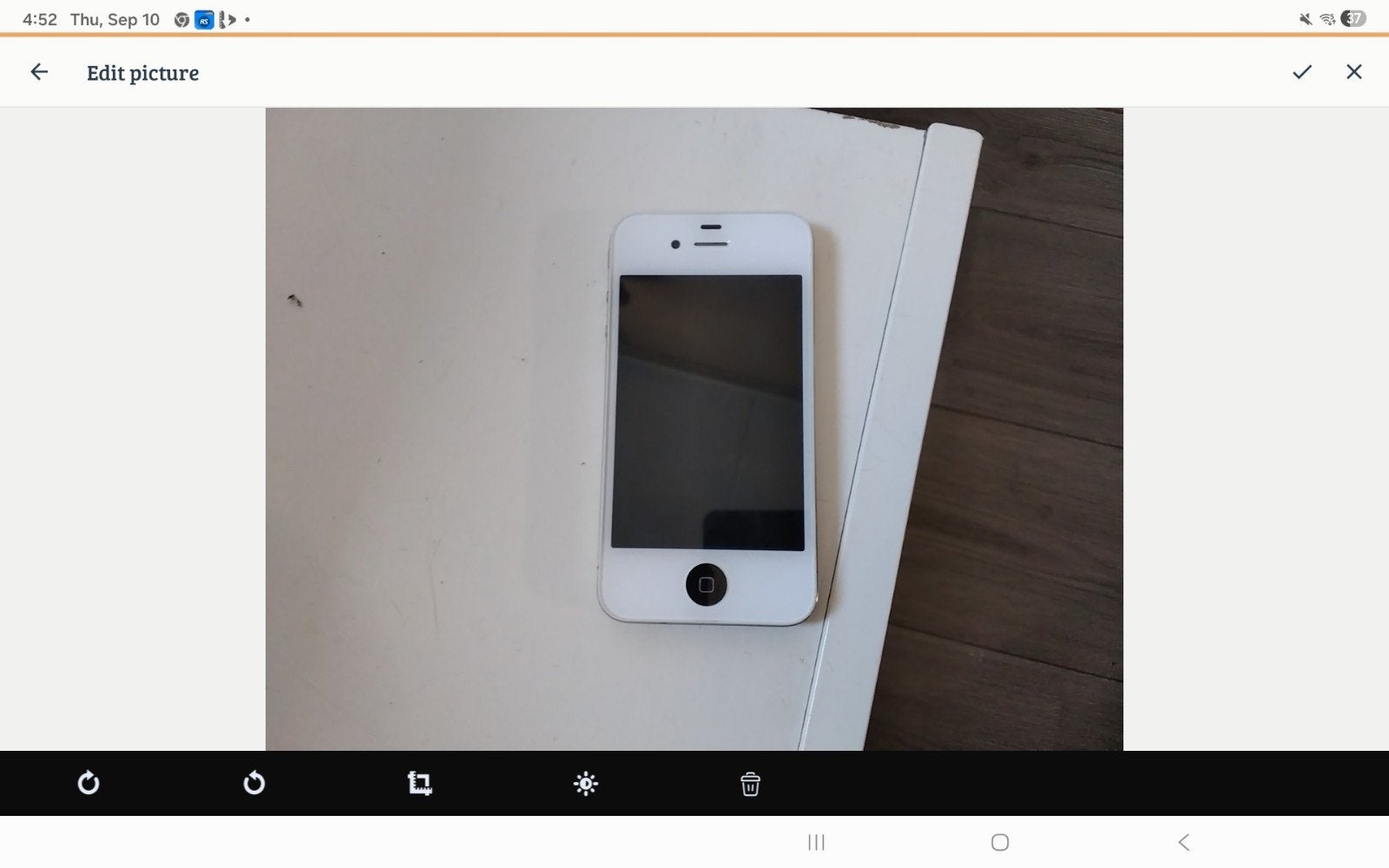 iPhone 4S met defect - Ideaal voor onderdelen of reparatie, Ophalen of Verzenden, Niet werkend, Wit, IPhone 4S