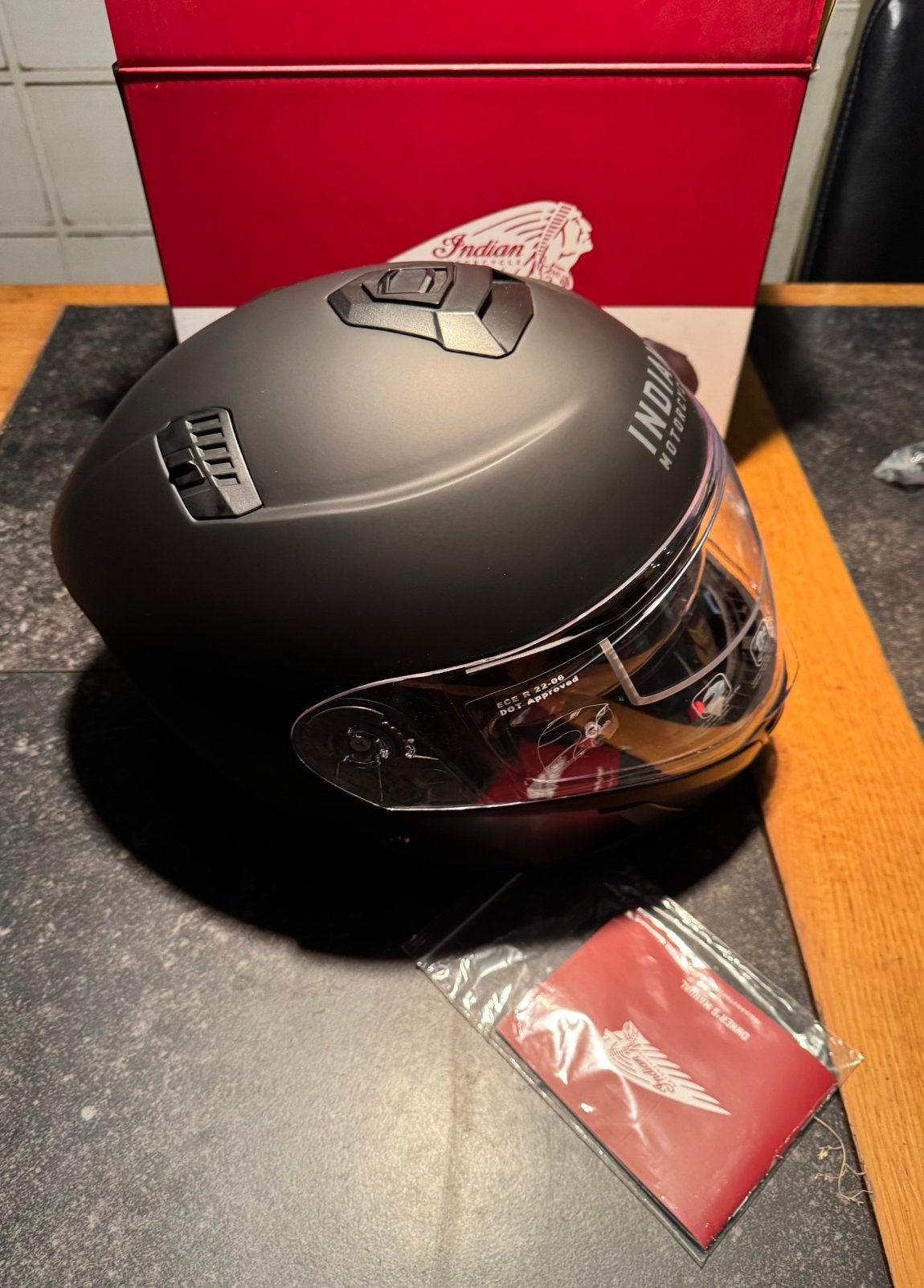 Hagelnieuwe Indian Motorhelm maat XXL, Systeemhelm, Ophalen of Verzenden, XXL, Nieuw met kaartje