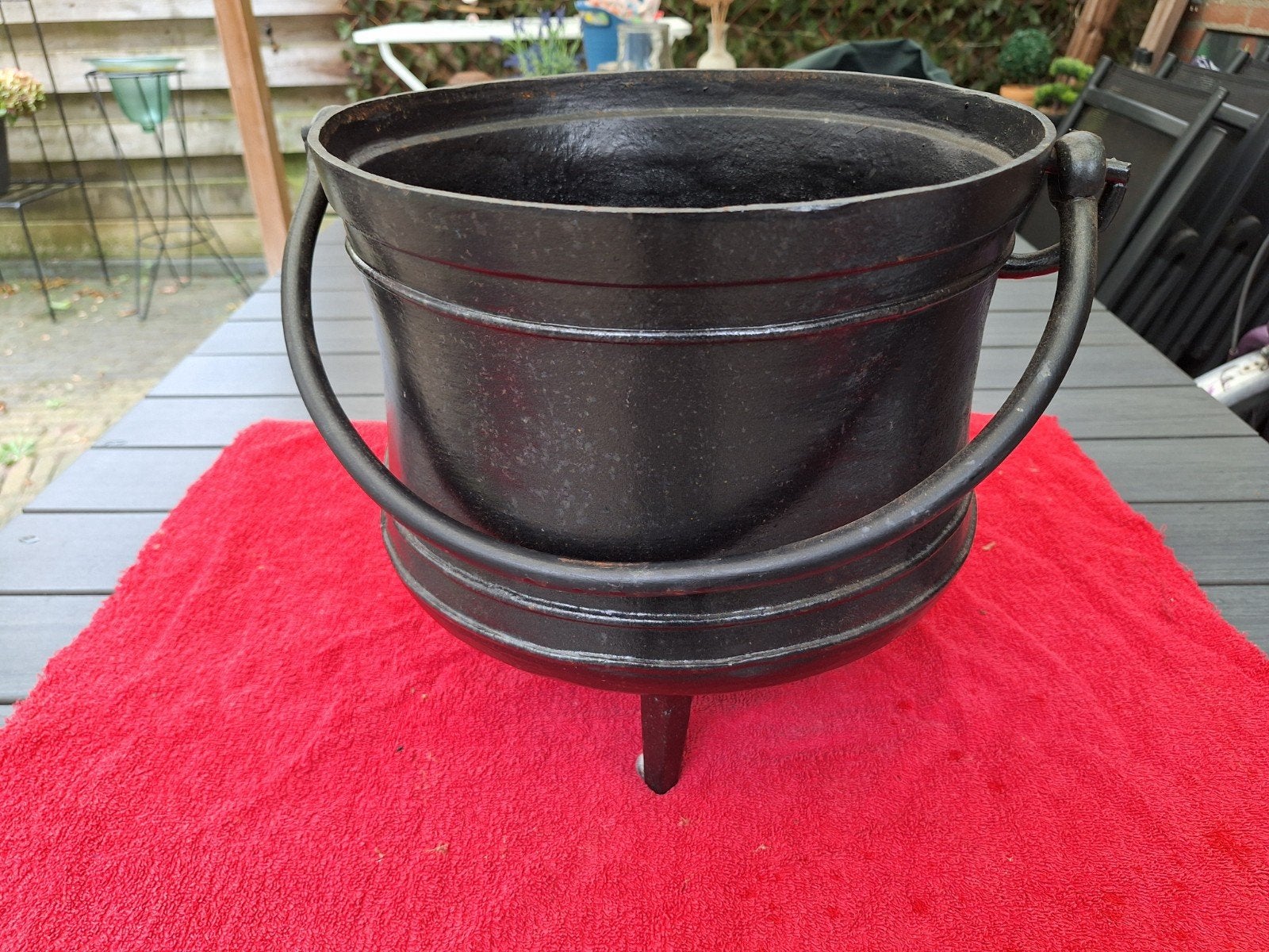 Gietijzeren driepoot ketel - Heksenketel, Ophalen, Zo goed als nieuw