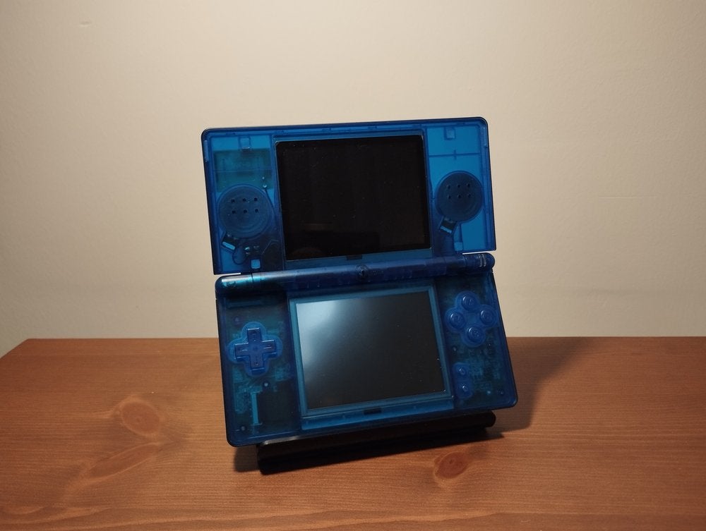 Krasvrij! - Nintendo DS lite transparent blauw refurbished, Ophalen of Verzenden, Refurbished, Rood, DS Lite