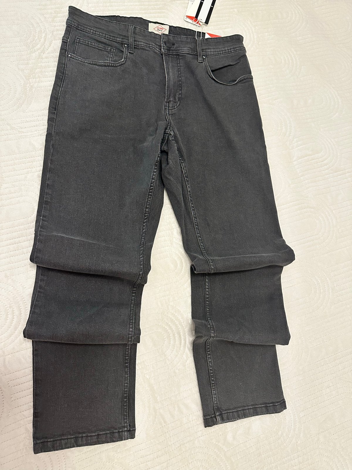 Heren donkergrijze slim-fit jeans - Lee Cooper Norris, Ophalen of Verzenden, Nieuw, Grijs, W33 - W34 (confectie 48/50)