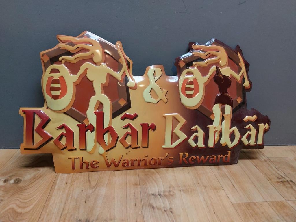 Barbar (Belgian Beer) Reclamebord, Ophalen of Verzenden