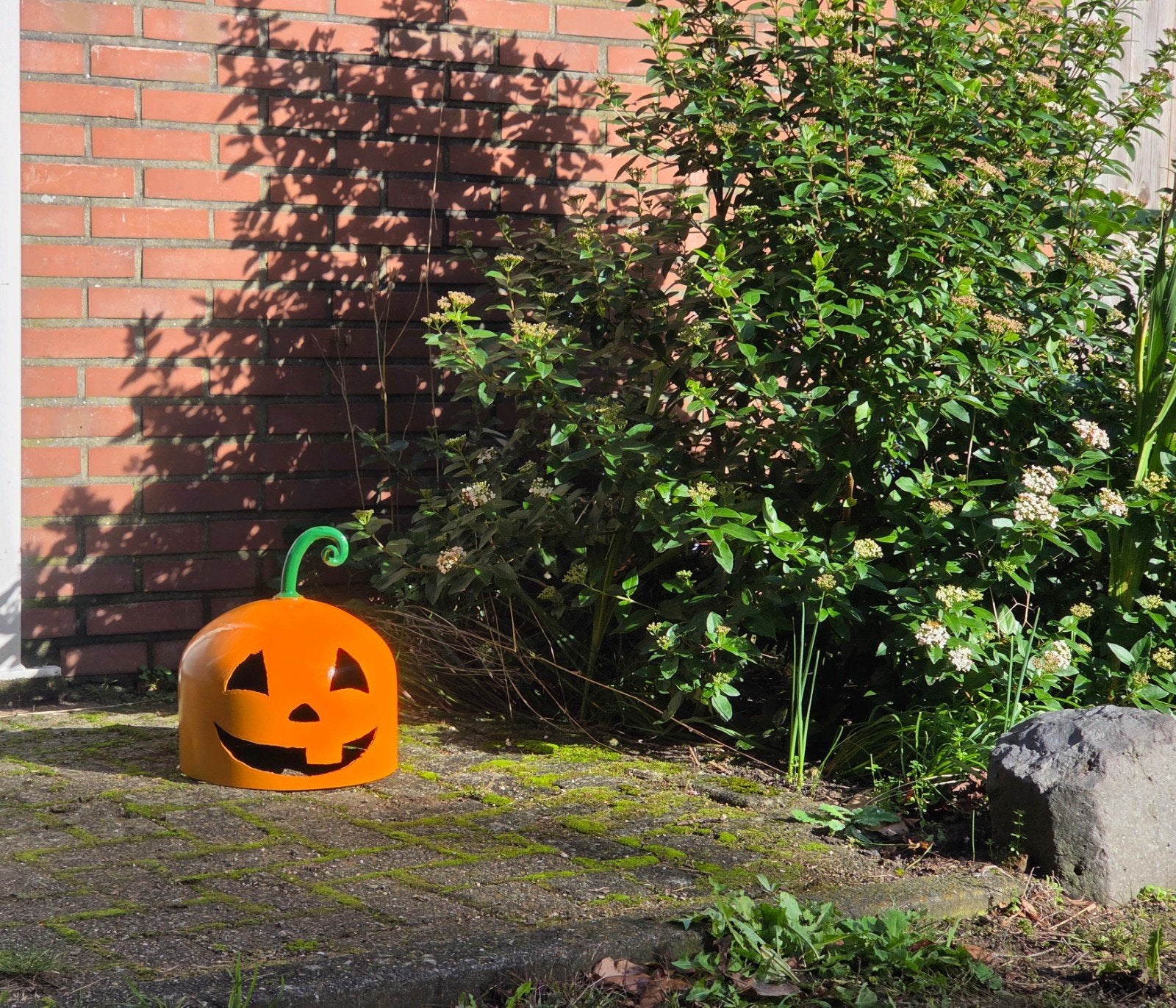 Halloween pompoen staal gesmeed buiten en binnen, Nieuw, Ophalen of Verzenden, Industrieel, Oranje
