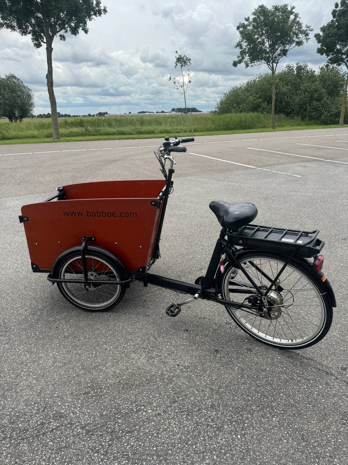 Babboe elektrische bakfiets – opknapper – incl. accessoires, Gebruikt, Ophalen, Overige merken, 4 kinderen of meer