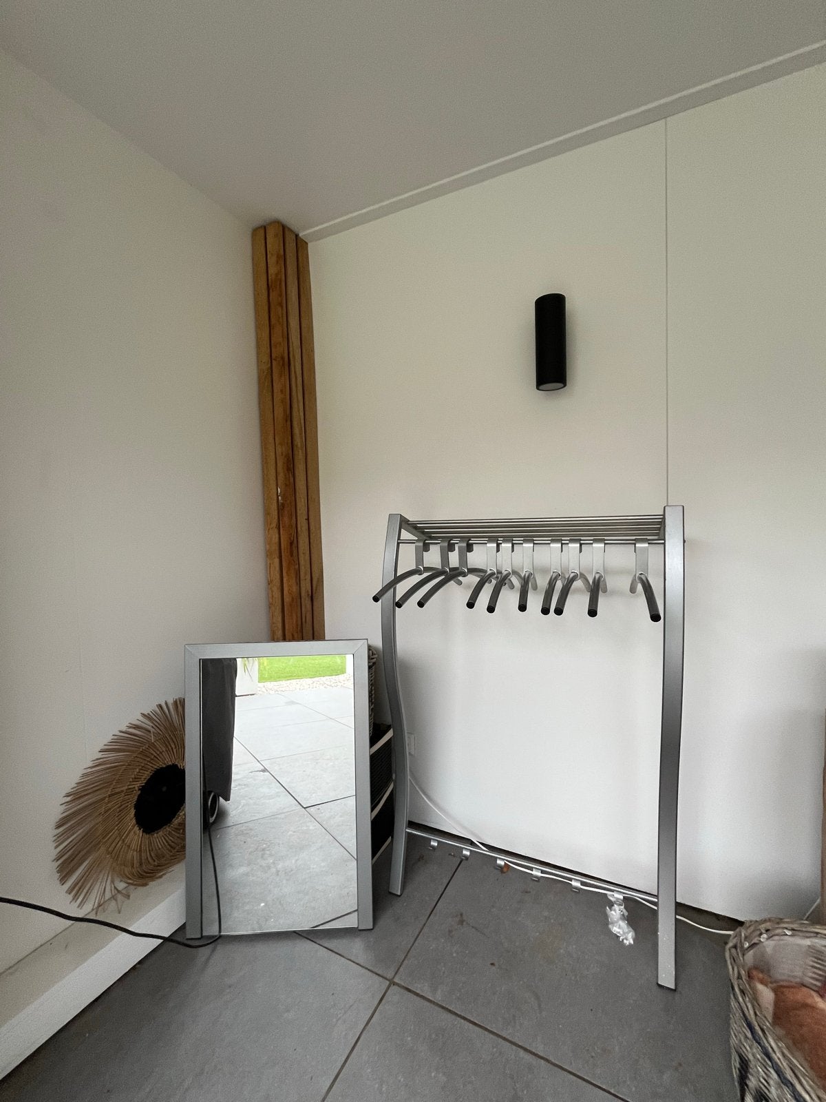 Kapstok met extra haken en bijpassende spiegel, Ophalen, Gebruikt, 100 tot 150 cm, Overige typen