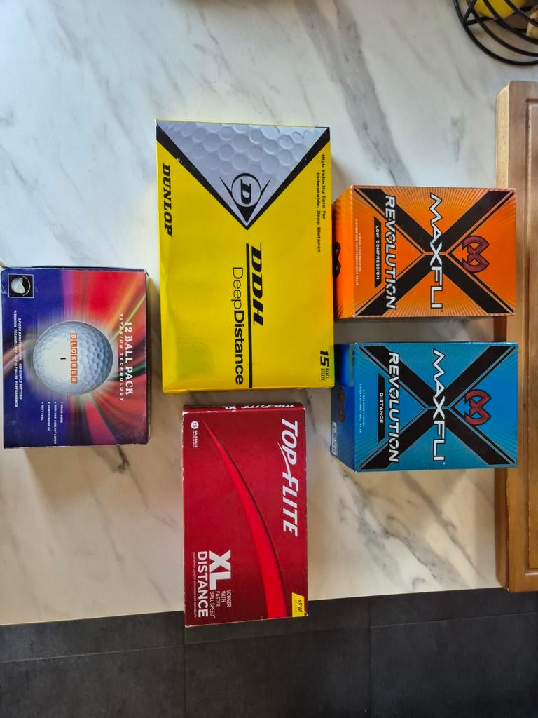 Diverse golfballen sets - Dunlop, Maxfli, Top-Flite, Sport en Fitness, Golf, Ophalen of Verzenden, Nieuw, Bal(len), Overige merken