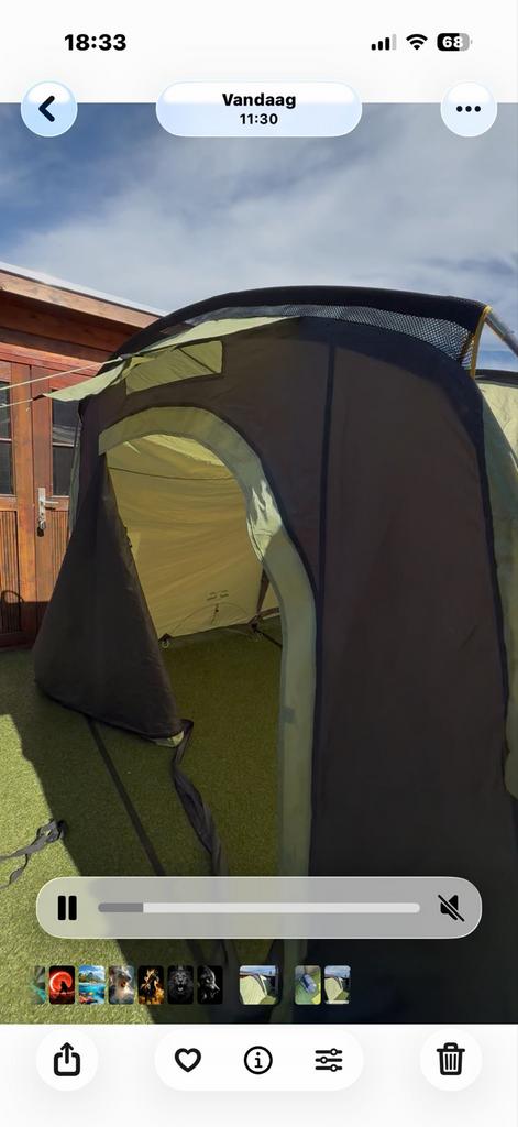 Coleman tent, Ophalen of Verzenden, Gebruikt, Tot en met 4