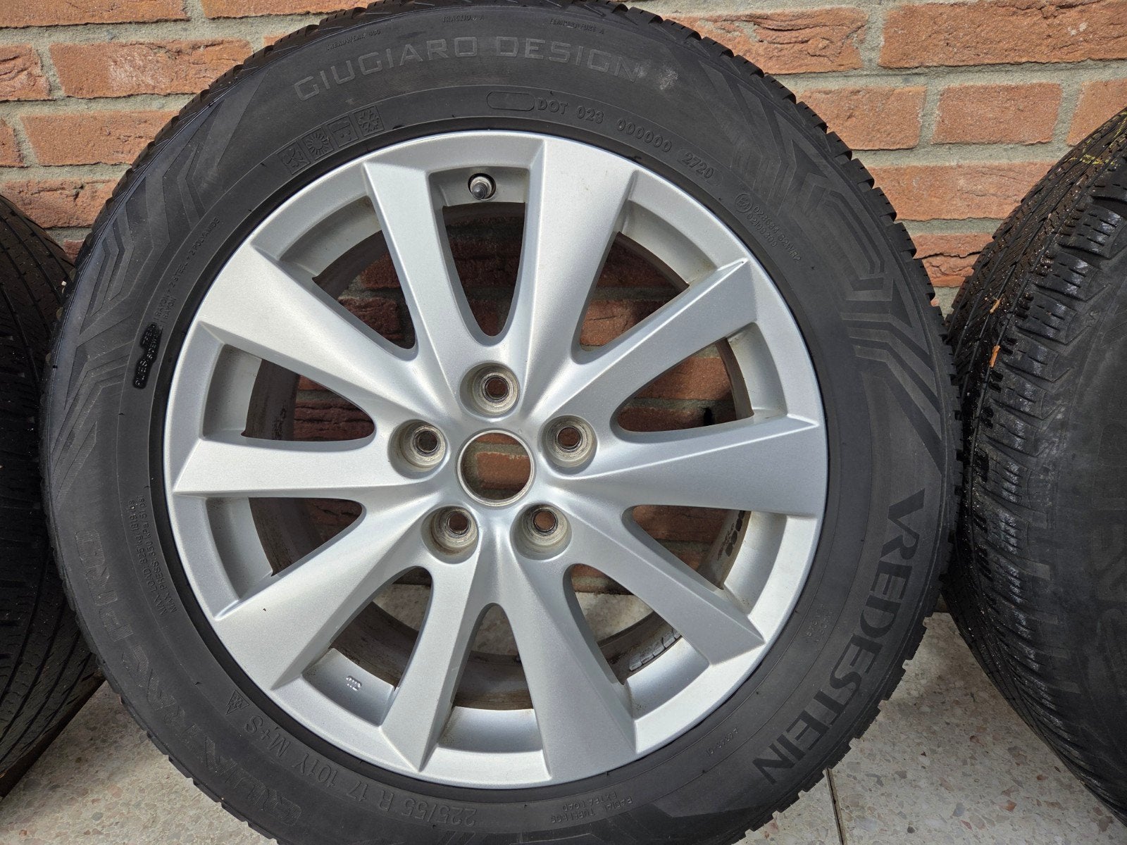 Alu.velgen Mazda CX 5 225/55/R17 met TPMS sensoren, Auto-onderdelen, Banden en Velgen, Ophalen, Gebruikt, Banden en Velgen, 17 inch