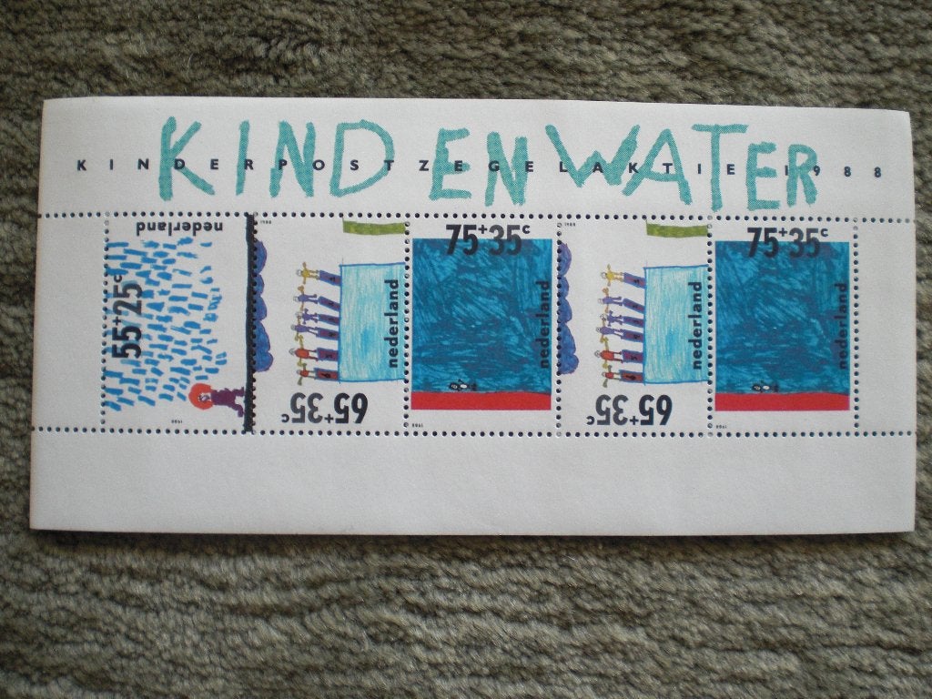 Velletje Kinderpostzegels 1988 Postfris, Ophalen of Verzenden, Na 1940, Postfris