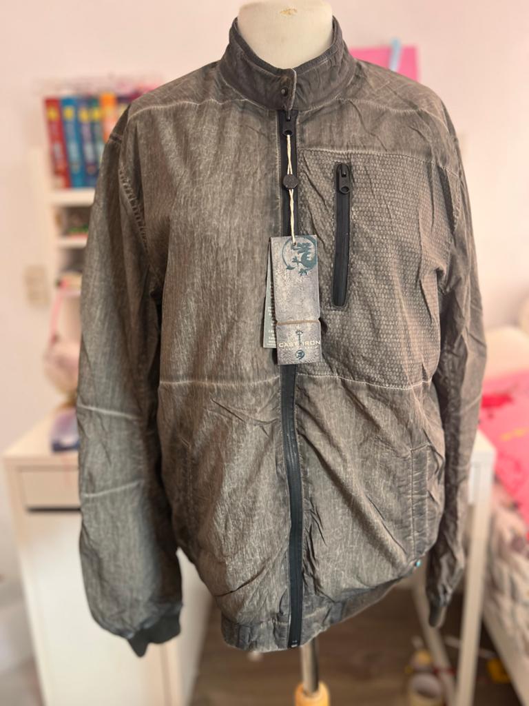 Nieuwe Cast Iron jas, maat M, stoere look, Ophalen of Verzenden, Nieuw, Maat 48/50 (M), Grijs