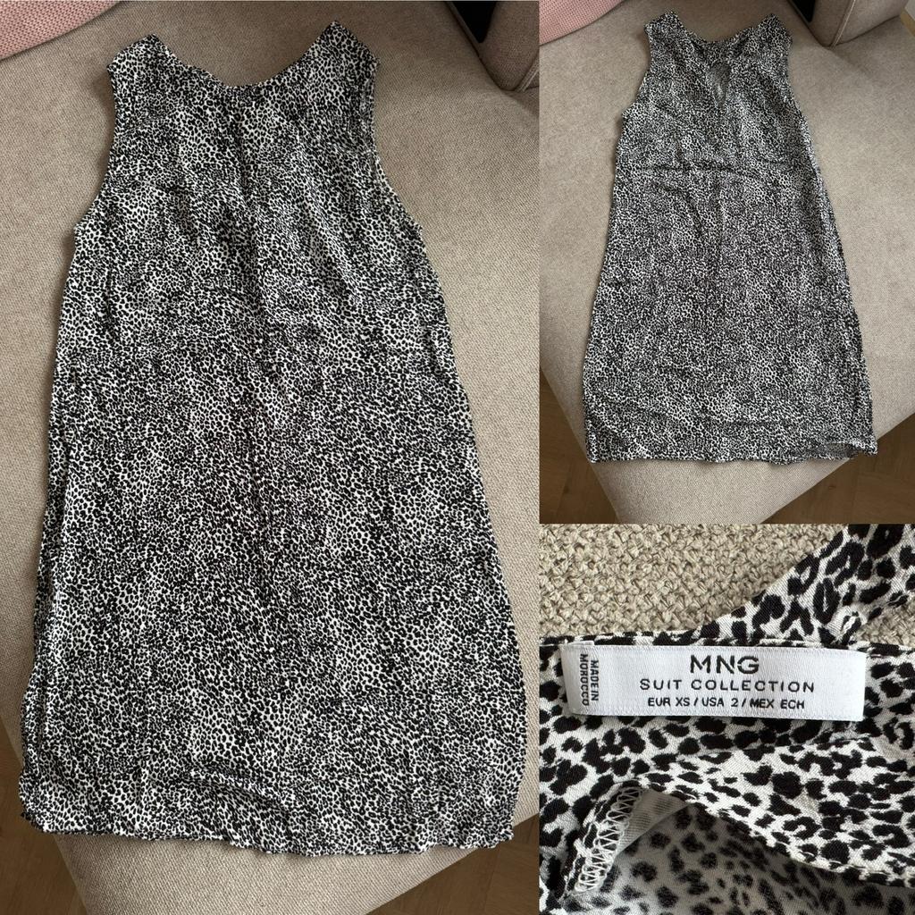 MNG Suit Collection – panterprint jurkje (maat XS), Zwart, Ophalen of Verzenden, Zo goed als nieuw, Maat 34 (XS) of kleiner