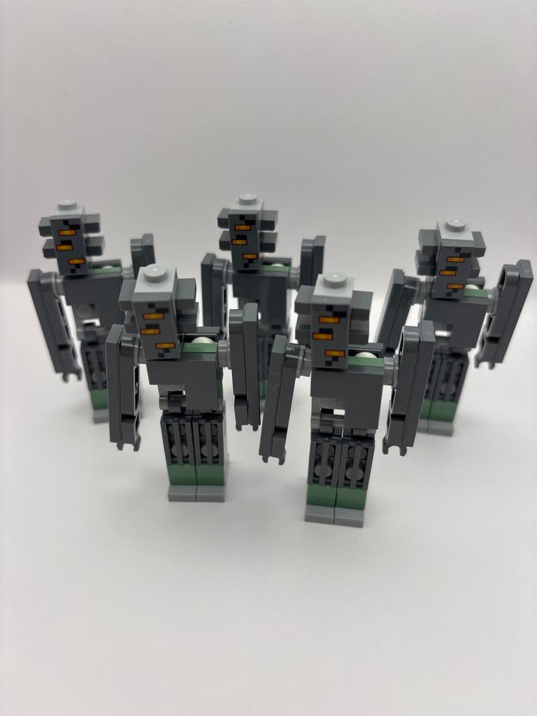 Lego Minecraft IJzergolem - Minifiguur, Ophalen of Verzenden, Zo goed als nieuw, Losse stenen, Lego