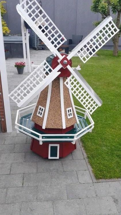 Houten tuinmolen / molen / stellingmolen, Ophalen, Nieuw