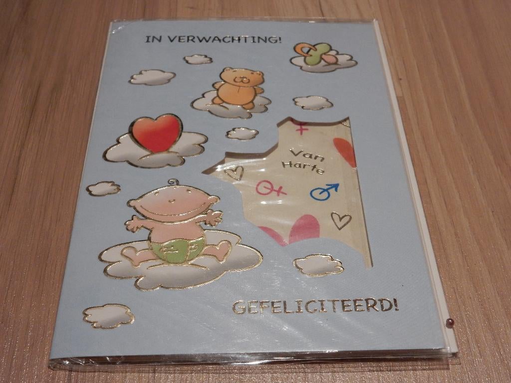 Wenskaart – In blijde verwachting gefeliciteerd., Ophalen of Verzenden, Nieuw