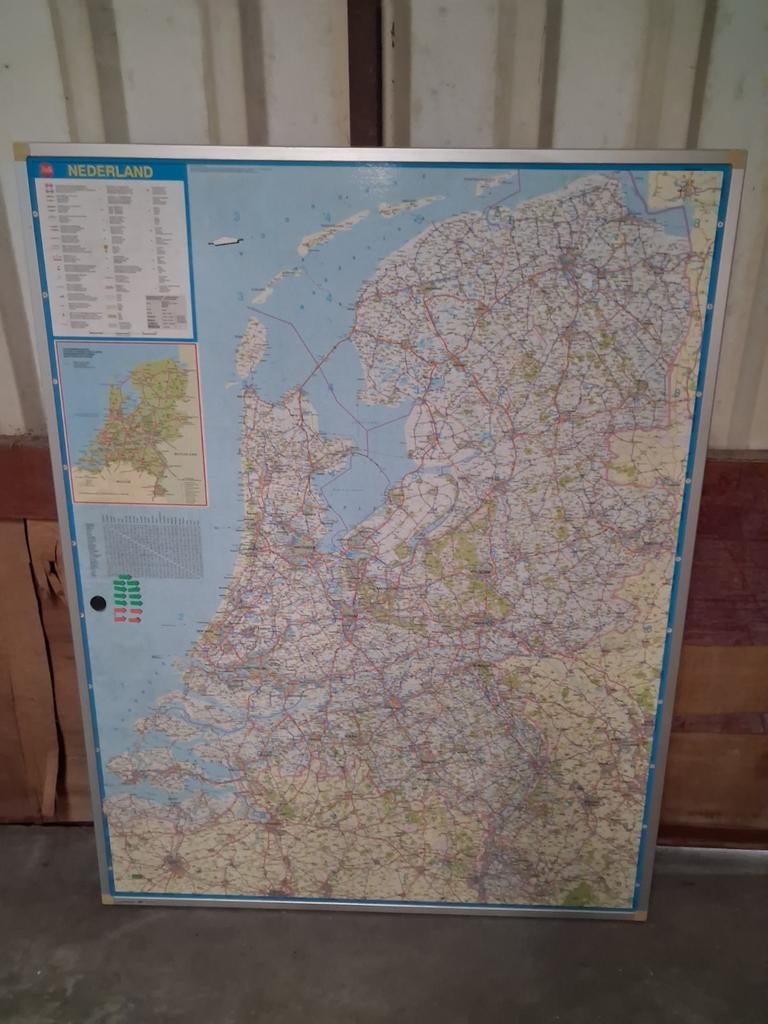 Grote Falk Nederland Wandkaart  ( magnetisch), Huis en Inrichting, Ophalen