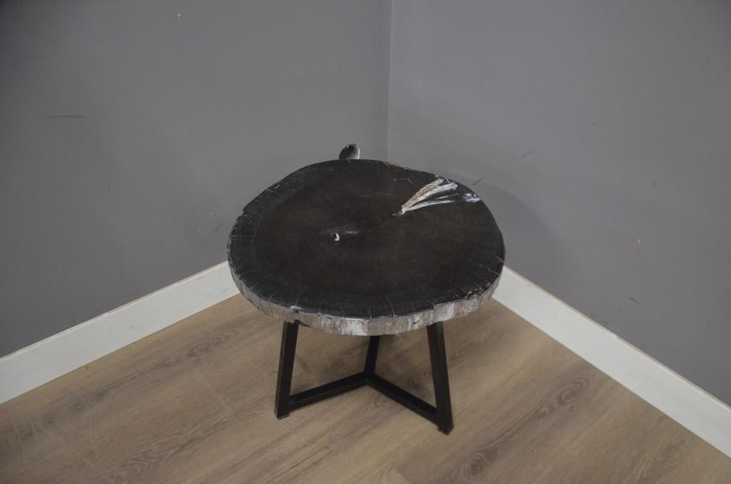 Bijzettafeltjes van Zwart Versteend Hout 40-60 cm, Huis en Inrichting, Ophalen of Verzenden, Nieuw