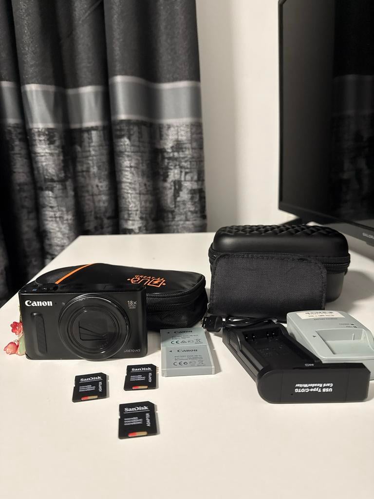 Canon PowerShot SX610 HS - Complete Set, Audio, Tv en Foto, Fotocamera's Digitaal, Gebruikt, Compact, Canon, 8 keer of meer, Verzenden