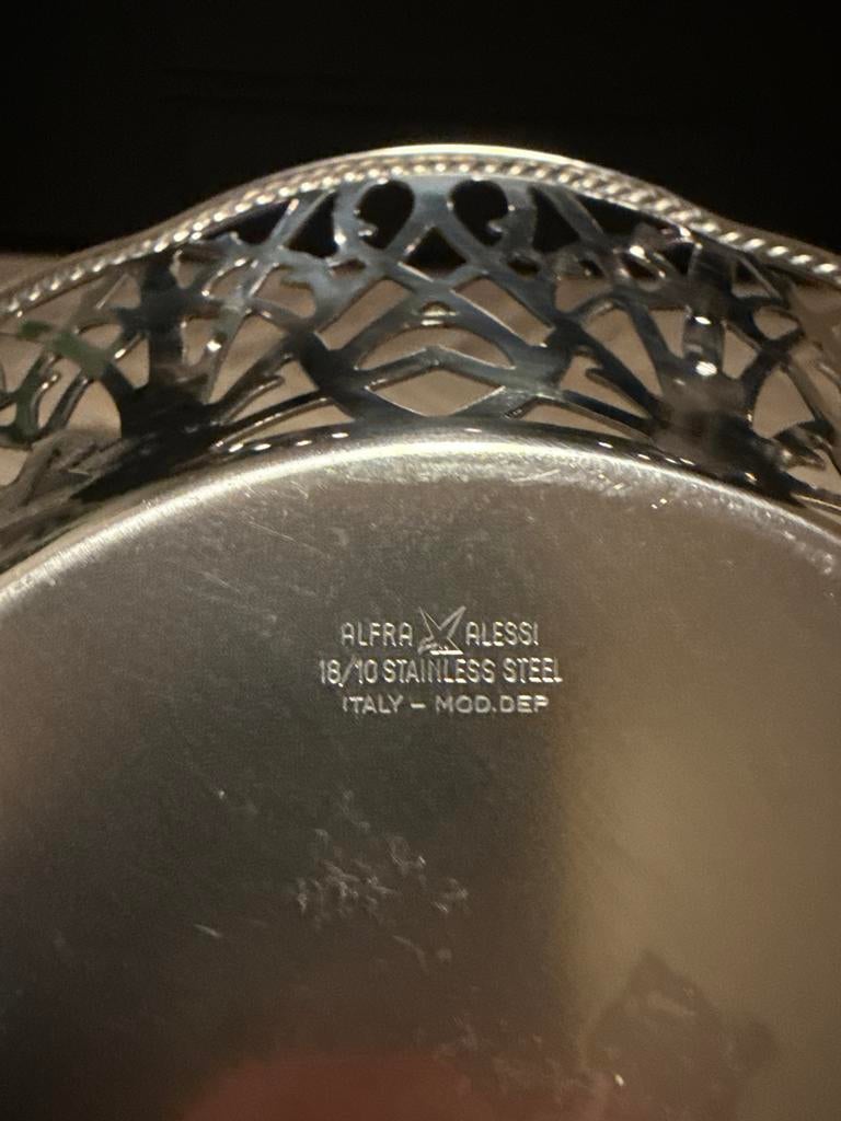 Vintage Alessi (ALFRA) Fruitschaal - 18/10 RVS, Ophalen of Verzenden