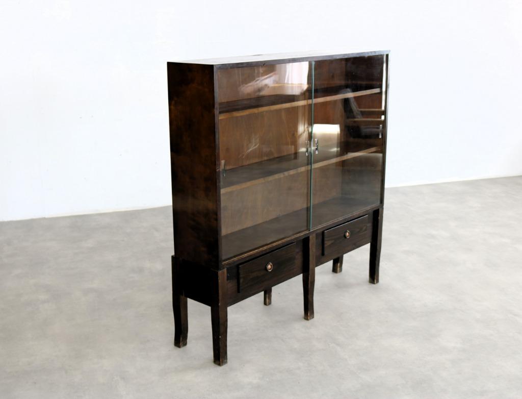 vintage vitrinekast | sideboard | jaren 50 | Zweeds, Gebruikt, Met deur(en), Glas, 150 tot 200 cm