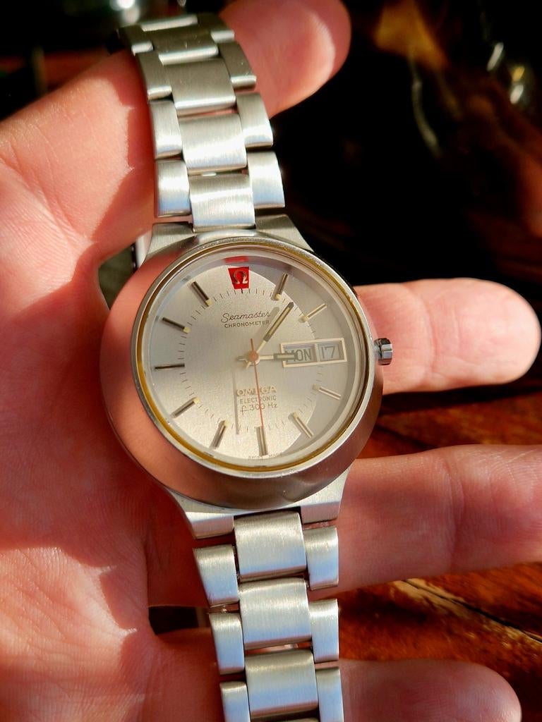 Omega electronic Seamaster f300 Hz quartz watch only 1972/73, Sieraden, Tassen en Uiterlijk, Horloges | Heren, Staal, Gebruikt