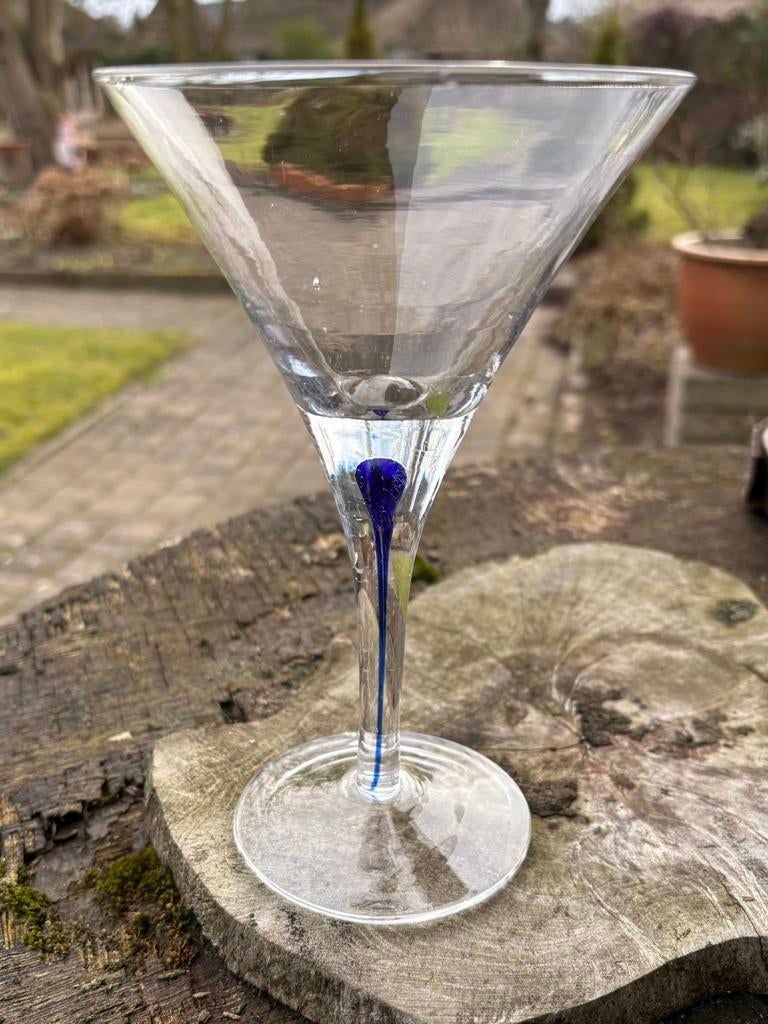 Orrefors Intermezzo Blue Martini glas door Erika Lagerbielke, Antiek en Kunst, Ophalen of Verzenden