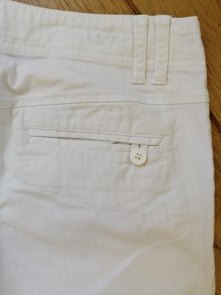 Only broek off white streep maat M, Maat 38/40 (M), Only, Wit, Ophalen of Verzenden
