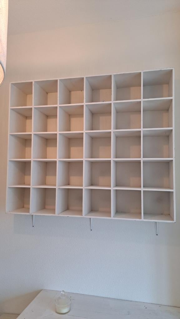 Leuke witte vakkenkast met veel opbergruimte - 100x100 cm, Ophalen, Gebruikt