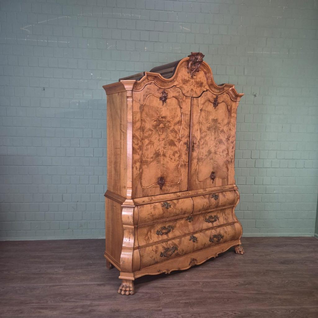 27461 Kast Kabinetkast Barok 1800 Noten, Antiek en Kunst, Antiek | Meubels | Kasten, Ophalen of Verzenden