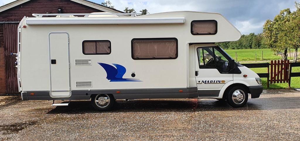 Frisse camper met 7 slaapplekken - nooit in gerookt!, Caravans en Kamperen, Campers, Chemisch toilet, Ringverwarming, Ford, 7 tot 8 meter