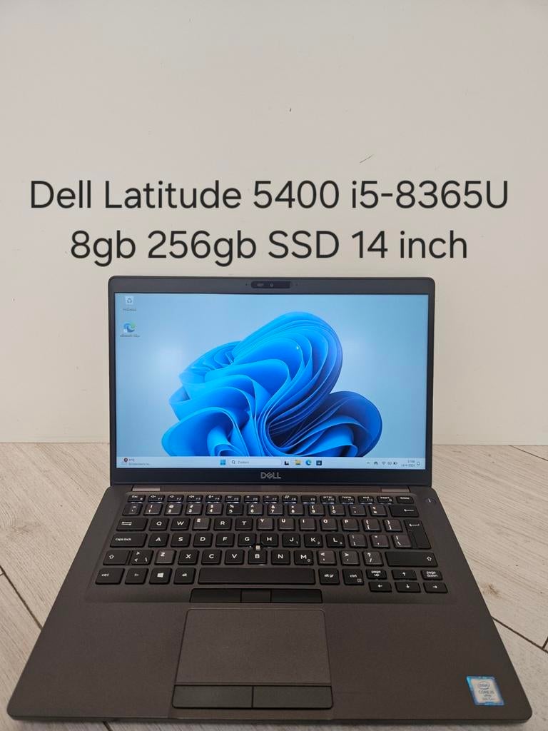 Prima staat: Dell Latitude 5400 i5-8365U 8gb 256gb 14 inch, Computers en Software, 256 GB, Met videokaart, Qwerty, 8 GB
