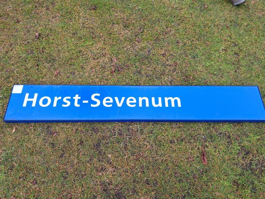 Stationsbord Horst-Sevenum, Verzamelen, Ophalen, Gebruikt, Trein, Overige typen